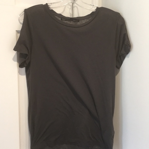 All Saints Tops - ALLSAINTS grey cold shoulder t-shirt All Saints Tops - ALLSAINTS grey cold shoulder t-shirt